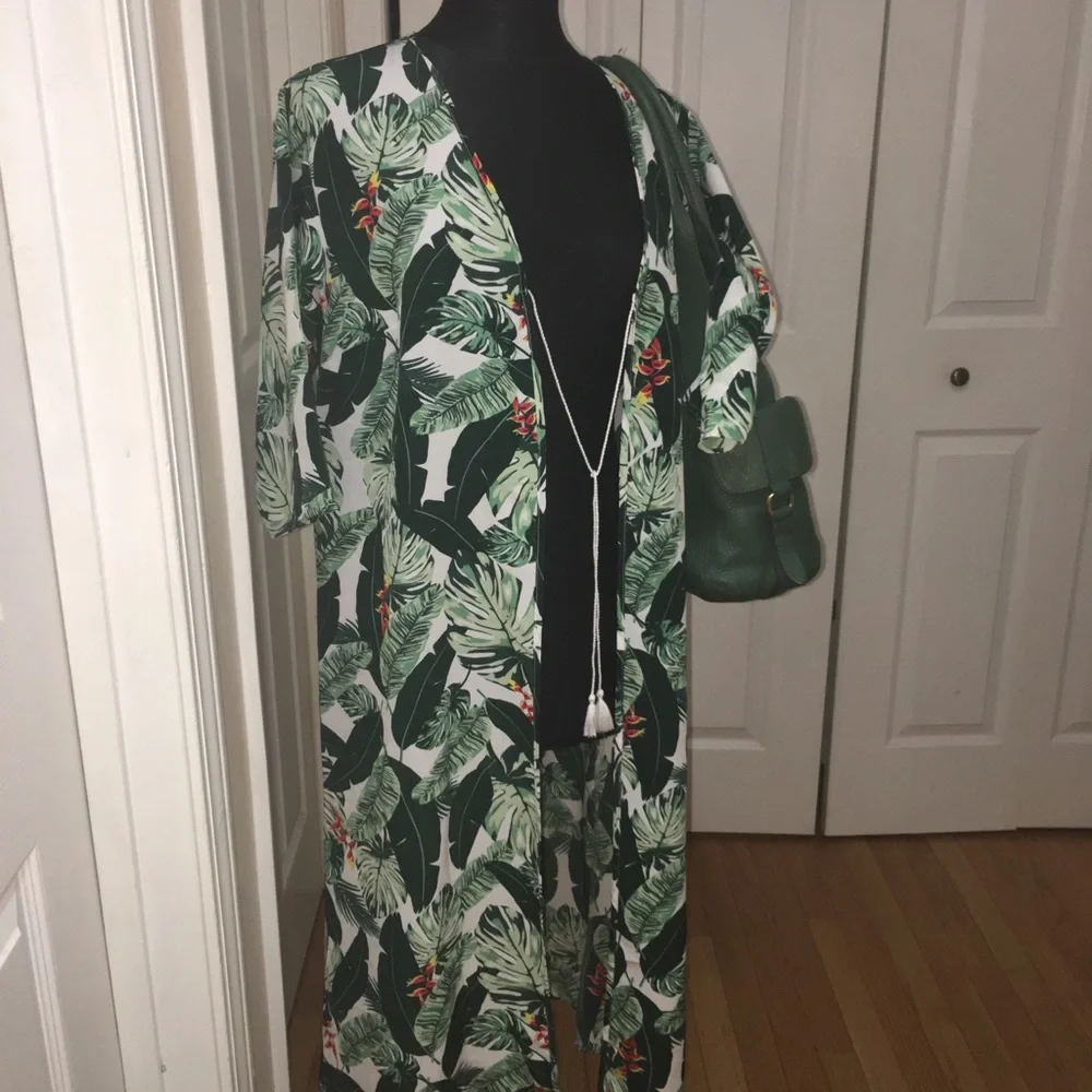 Rachel Zoe palm print duster - Picture 7 of 8